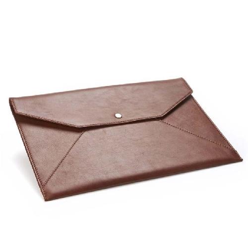 Sandringham Leather Under Arm Folio / Laptop Case With Press Stud To Close.